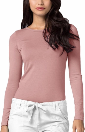 Adar Underscrubs for Women - Long Sleeve Underscrub Comfort Tee