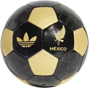 adidas Mexico Gold Kit Club Soccer Ball - Special Collection Soccer Ball in Black and Gold Colors with Trefoil and Team Badge, Size 5, Requires Inflation