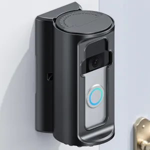 Adjustable 360° Degree Doorbell Angle Mount Compatible with Ring/Blink Wireless Video Doorbell/Battery Doorbell Plus/Pro Mount, Ring Camera Holder Door Mount no Drill