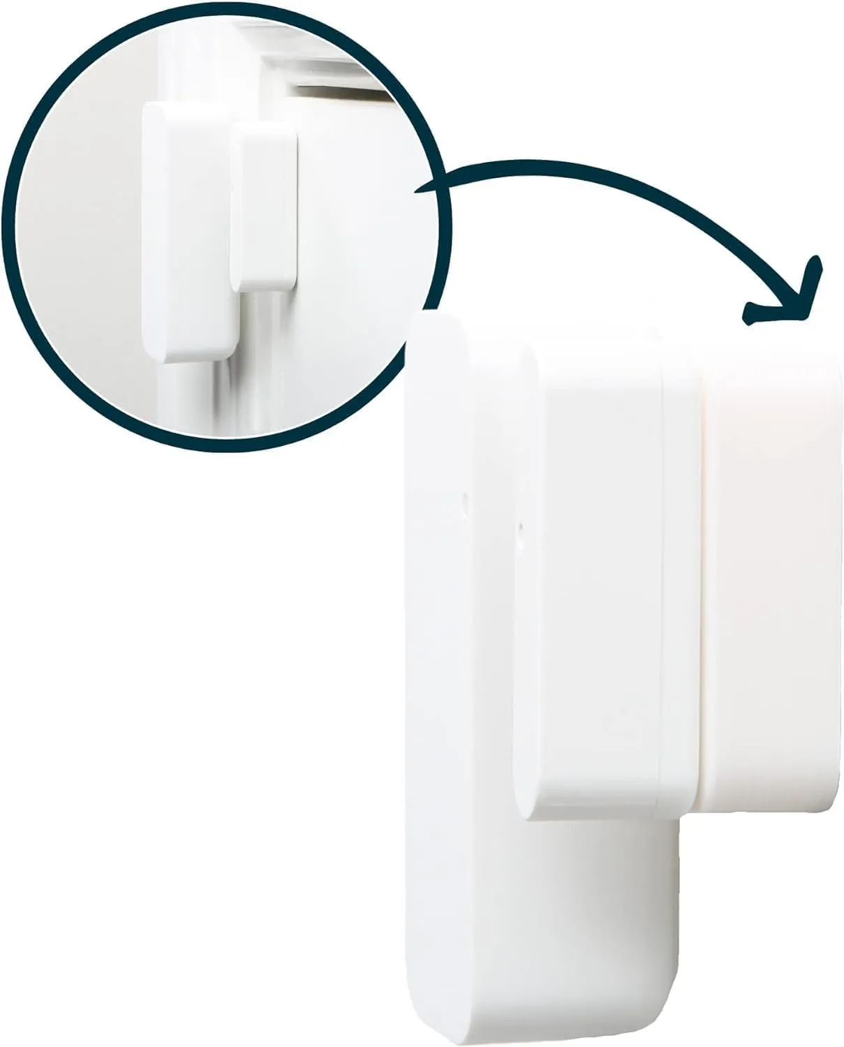 ADT Door Sensor Spacer - Magnet Side | Contact Sensor Spacers with 3M Adhesive | Easy Instal for All ADT Door Sensor Security Systems (1/4 inch - 2 Pack)
