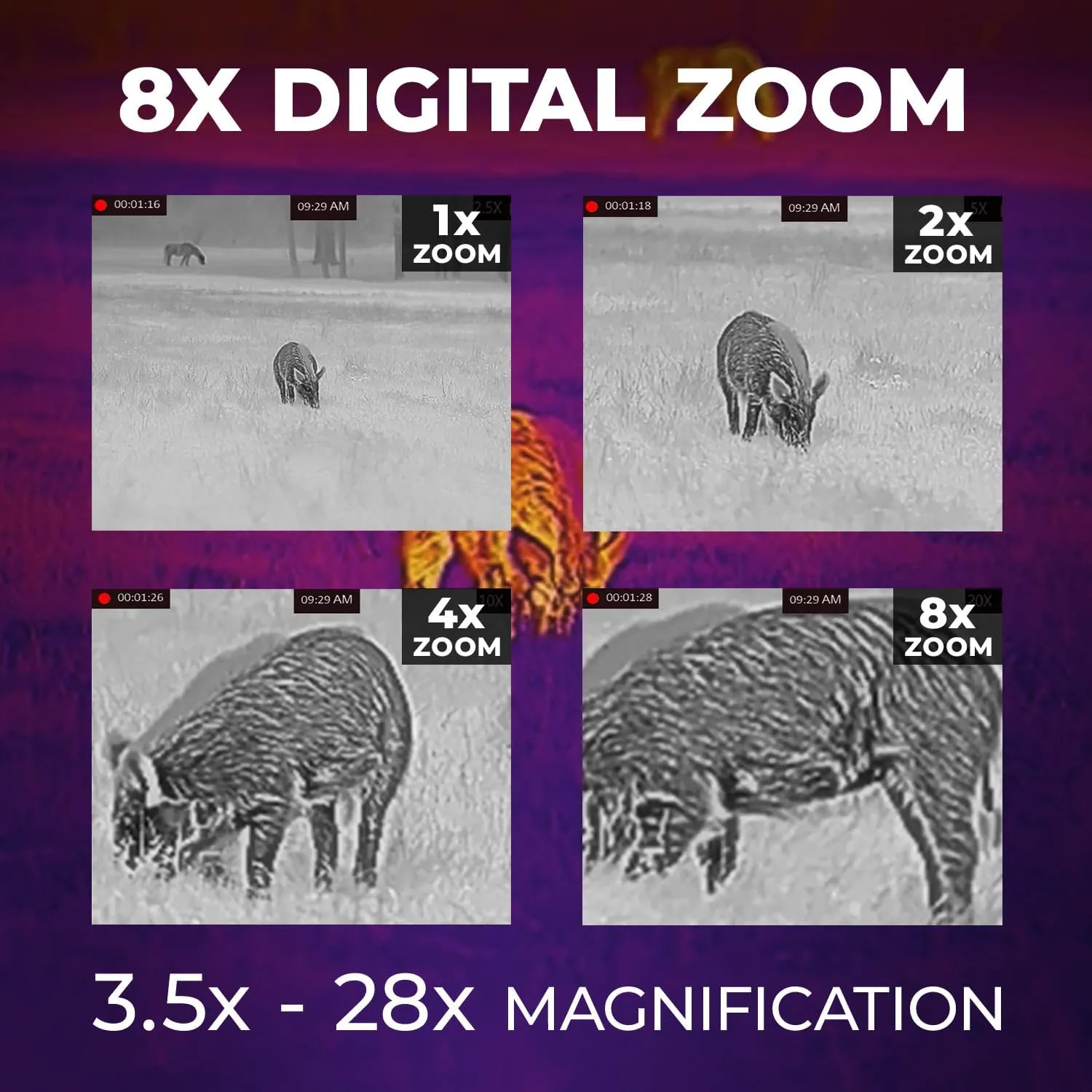 AGM Global Vision Rattler V2 Thermal Imaging Rifle Scope for Hunting. High Resolution Thermal Scope with High Sensitivity Thermal Optics IR Vision riflescope. Waterproof & Durable Design