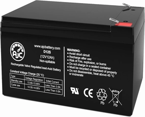 AJC Battery Compatible with Peg Perego John Deere Gator 12V 12Ah Ride-On Toy Battery