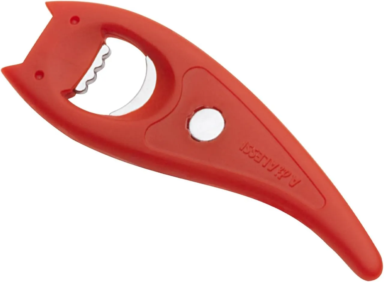 Alessi | Diabolix - Design Bottle Opener in Thermoplastic Resin, Red