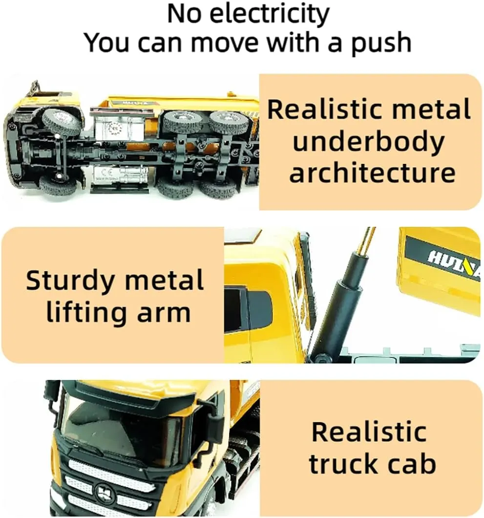All-Metal Mining Truck Die Cast Model 1:50 Scale - Highly Detailed Construction Toy, Perfect for Collectors and Display, Durable Alloy Material, Ideal Gift