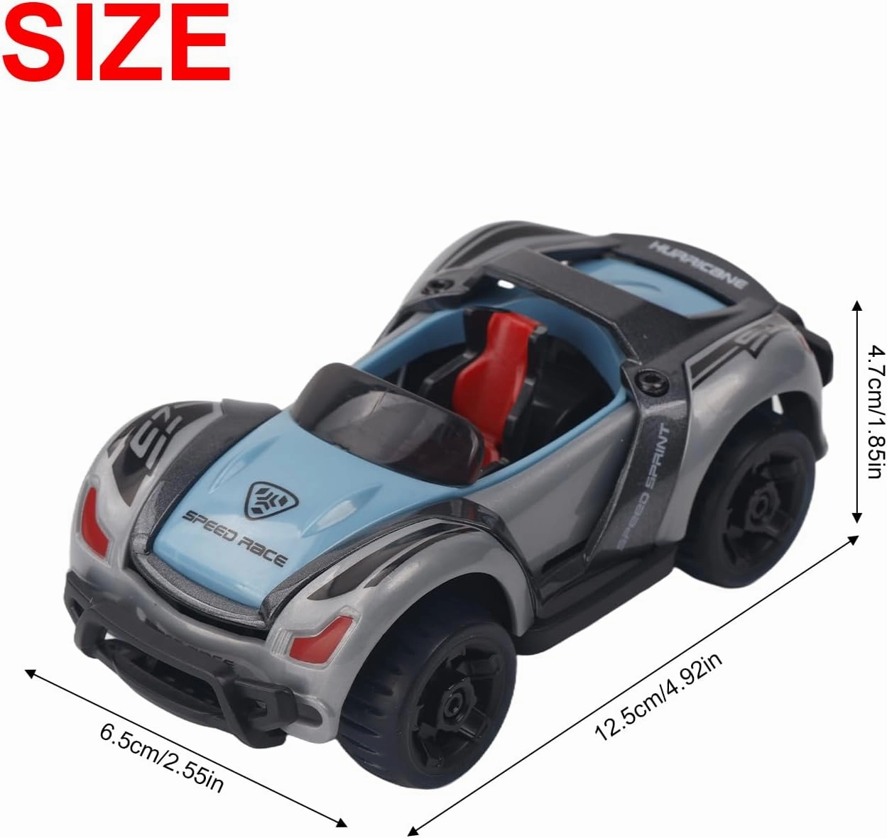 Alloy Pull Back Toy Car DIY Removable Car Pull Back Toy Car Manual Assembly Car Model Educational Toys WJC-07 KLX600-19 (Blue with Gray)