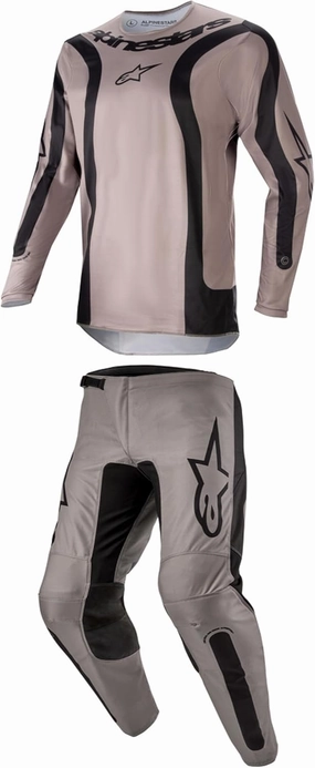 Alpinestars Fluid Lurv Mud/Black Moto Gear Set - Pant and Jersey Combo