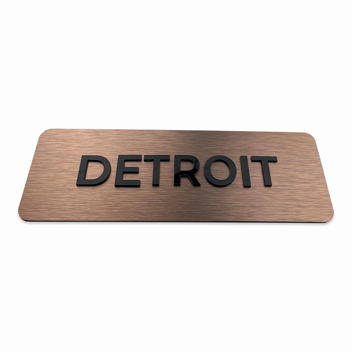 ALÚMADESIGNCO Bronze World Clock Signs with Personalized Time Zones, Custom Plates for Wall with Multiple Timezone