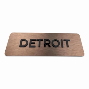 ALÚMADESIGNCO Bronze World Clock Signs with Personalized Time Zones, Custom Plates for Wall with Multiple Timezone
