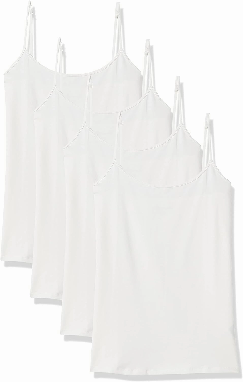 Amazon Essentials Women's Slim-Fit Camisole, Pack of 4