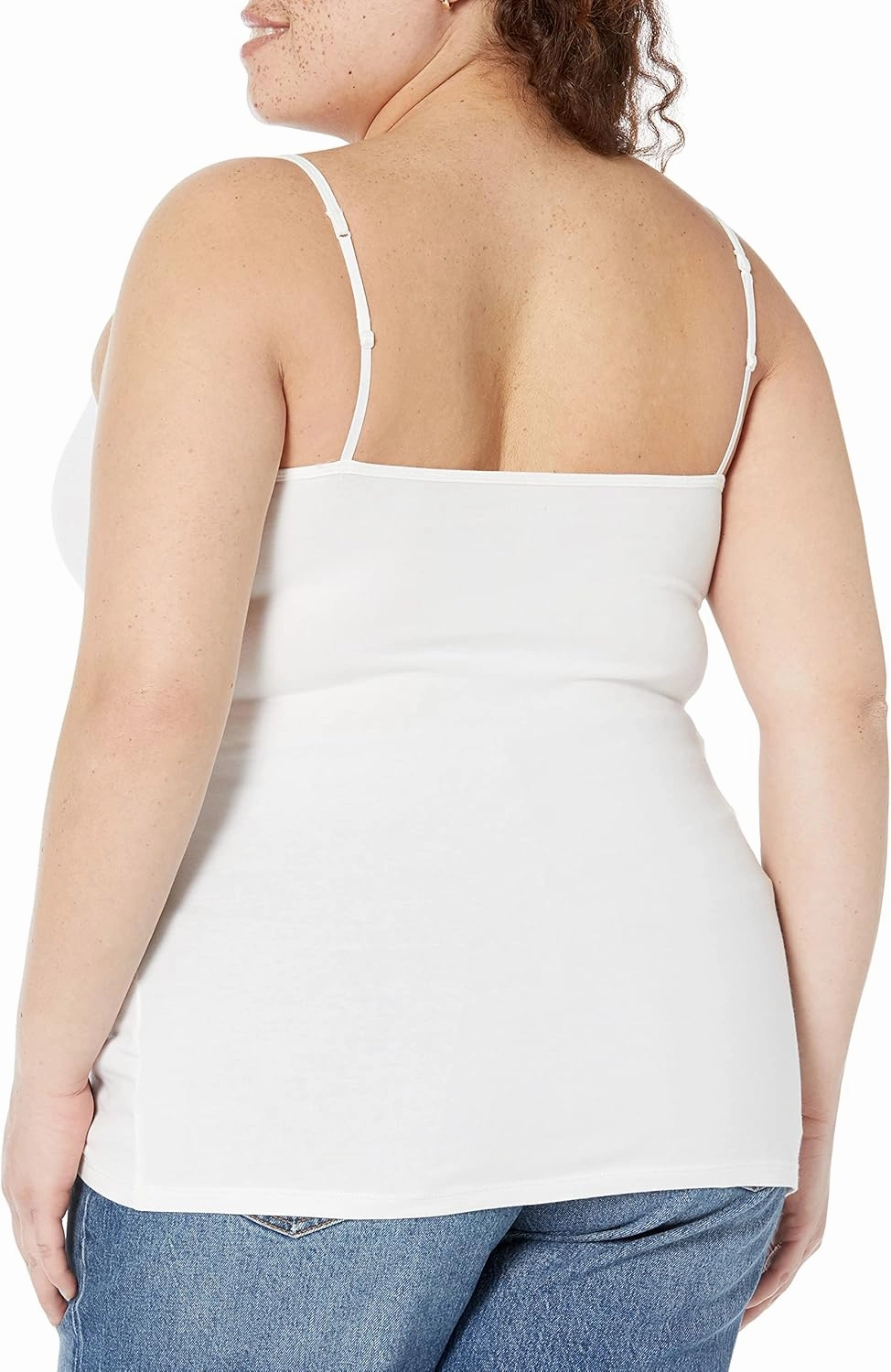 Amazon Essentials Women's Slim-Fit Knit V-Neck Layering Cami (Available in Plus Size), Pack of 4