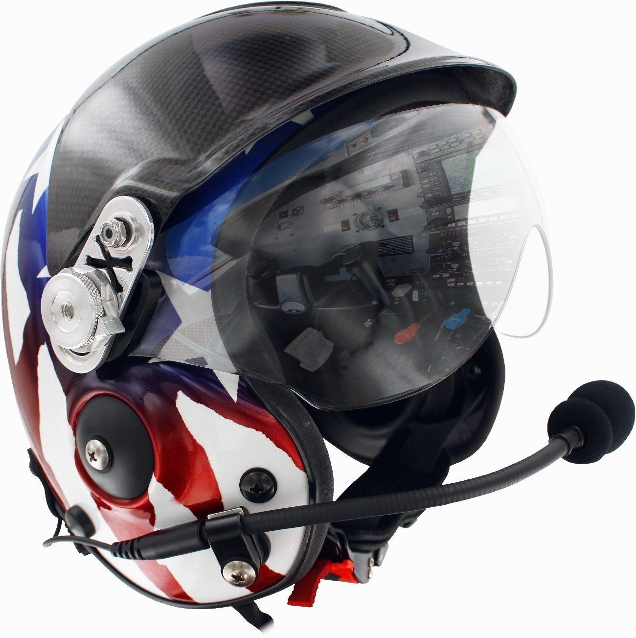 Aries Flight Helmet With Comms & Visor