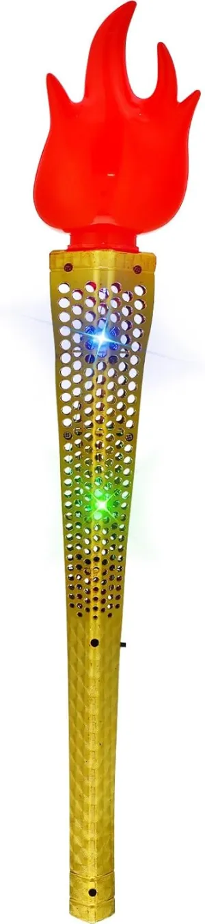 Artificial Torch, Firewood Toys Fun Torch with Luminous Glowing Plaything Toy Party Sports Competitions Games Prop for Boys and Girls