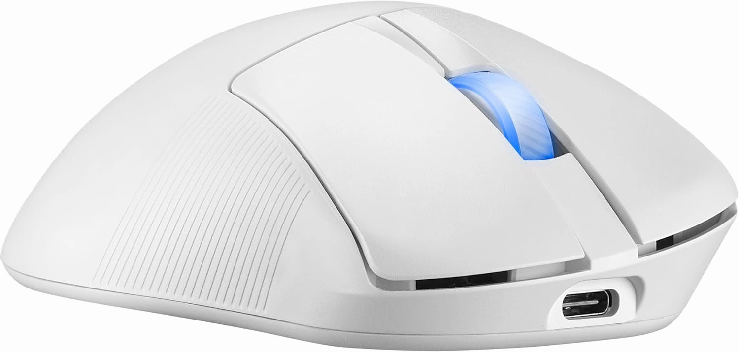 ASUS ROG Keris II Ace Wireless Gaming Mouse, 54g Lightweight, AimPoint Pro 42K Optical Sensor, Optical Micro Switches, SpeedNova Wireless, ROG Polling Rate Booster, Esports & FPS Gaming, White