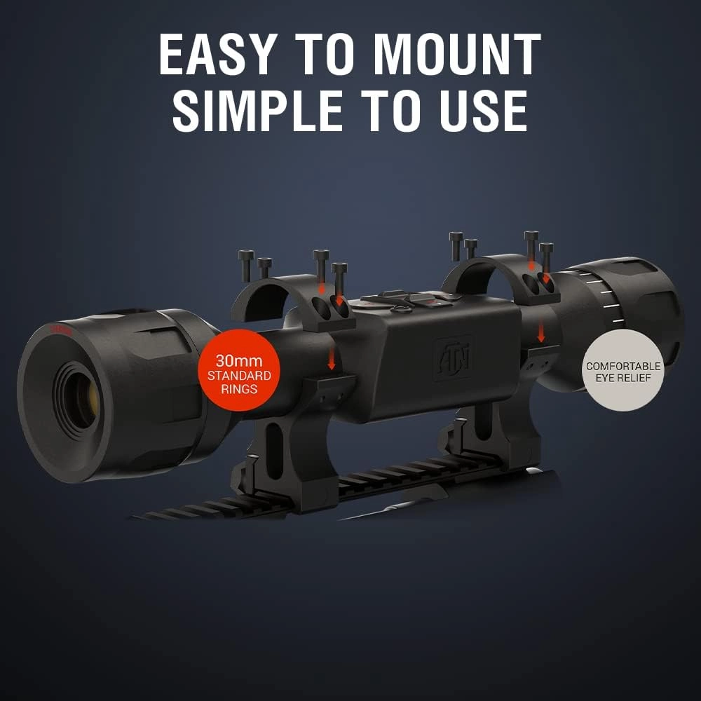 ATN Thor LT Thermal Rifle Scope w/10 hrs Battery & Ultra-Low Power Consumption