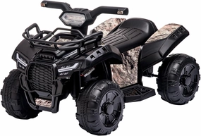 ATV for Kids, 6V Battery Powered Toddler 4 Wheeler w/Music, Light, 1.2mph Max Speed, Kids ATV 4 Wheeler 18-36 Months, Black