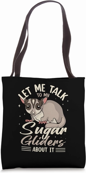 Australia Marsupial Wildlife Animal Lover Sugar Glider Tote Bag