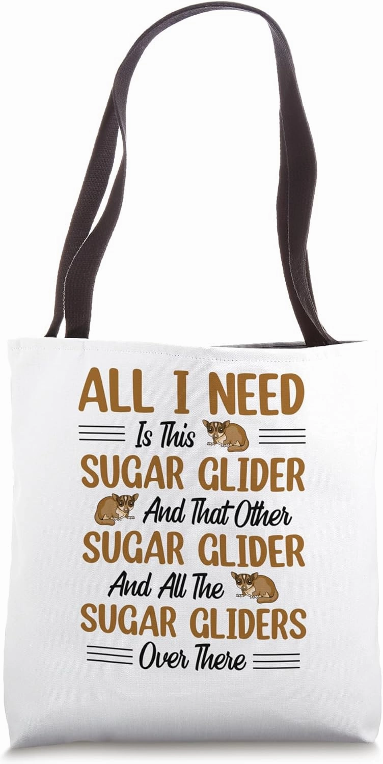Australia Marsupial Wildlife Animal Lover Sugar Glider Tote Bag