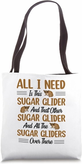 Australia Marsupial Wildlife Animal Lover Sugar Glider Tote Bag