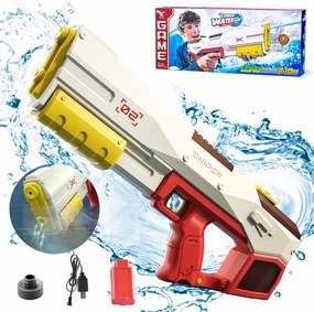 Automatic Electric Water Gun for Kids Adults with Modular Battery Powered, Long Shooting Distance Up to 32FT, Summer Pool Party Water Squirt Guns Toys for Adults & Kids