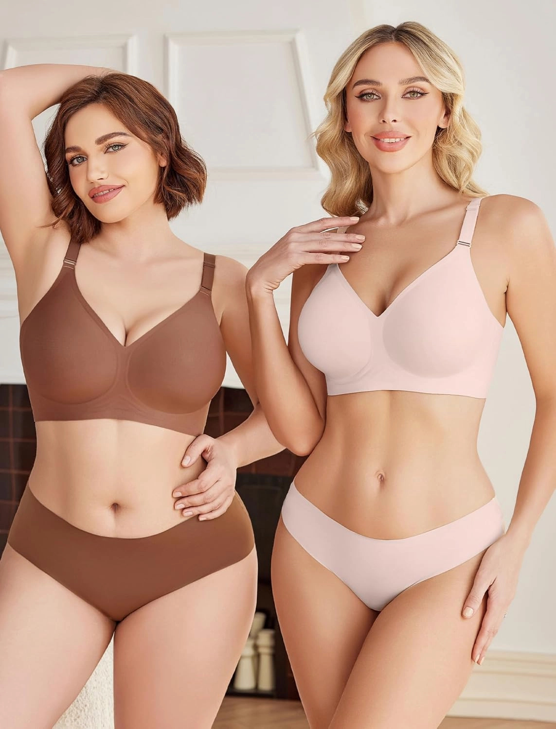 Avidlove Wireless Bras for Women Comfy Seamless Bra No Underwire Bras Full Coverage Bralettes Soft Comfortable Everyday Bra