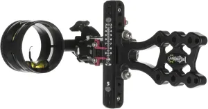 Axcel LANDSLYDE Slider Sight - Non-Dampened - with AV-31 Scope - Single Pin - .019 Blue Fiber - Black Sight