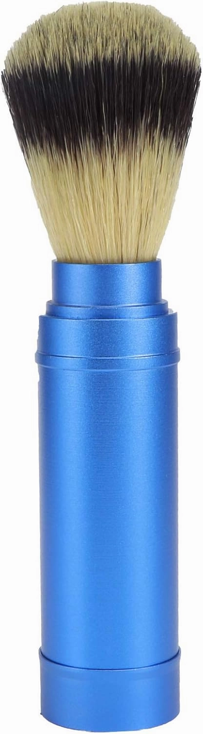 Badgers Hair Shaving Brush, Facial Foaming Shaving Brush, Men Portable Beard Brush for Beard Grooming and Styling