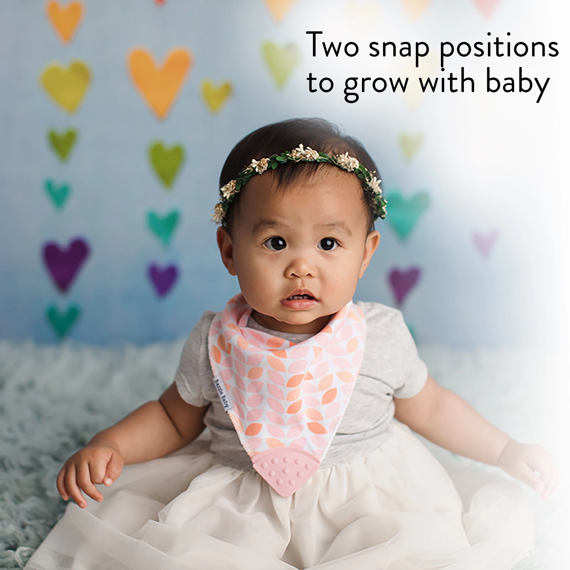 BandaBib with Teether 4-Pack: Bright Girl