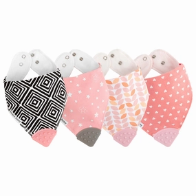 BandaBib with Teether 4-Pack: Bright Girl