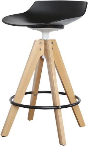 Bar Chairs Bar Chair Creative High Stool Bar Restaurant Front Desk Can Rotate Bar Stool Coffee Shop Decoration Backrest Bar Chair Bar Stools with Back(C)