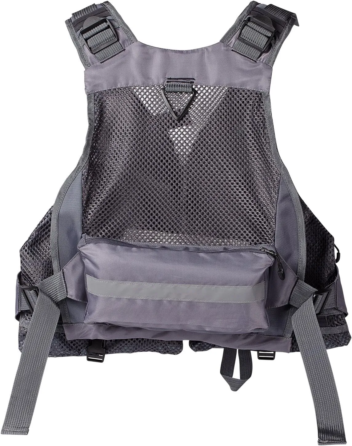BASSDASH Strap Fishing Vest Adjustable for Men and Women, for Fly Bass Fishing and Outdoor Activities