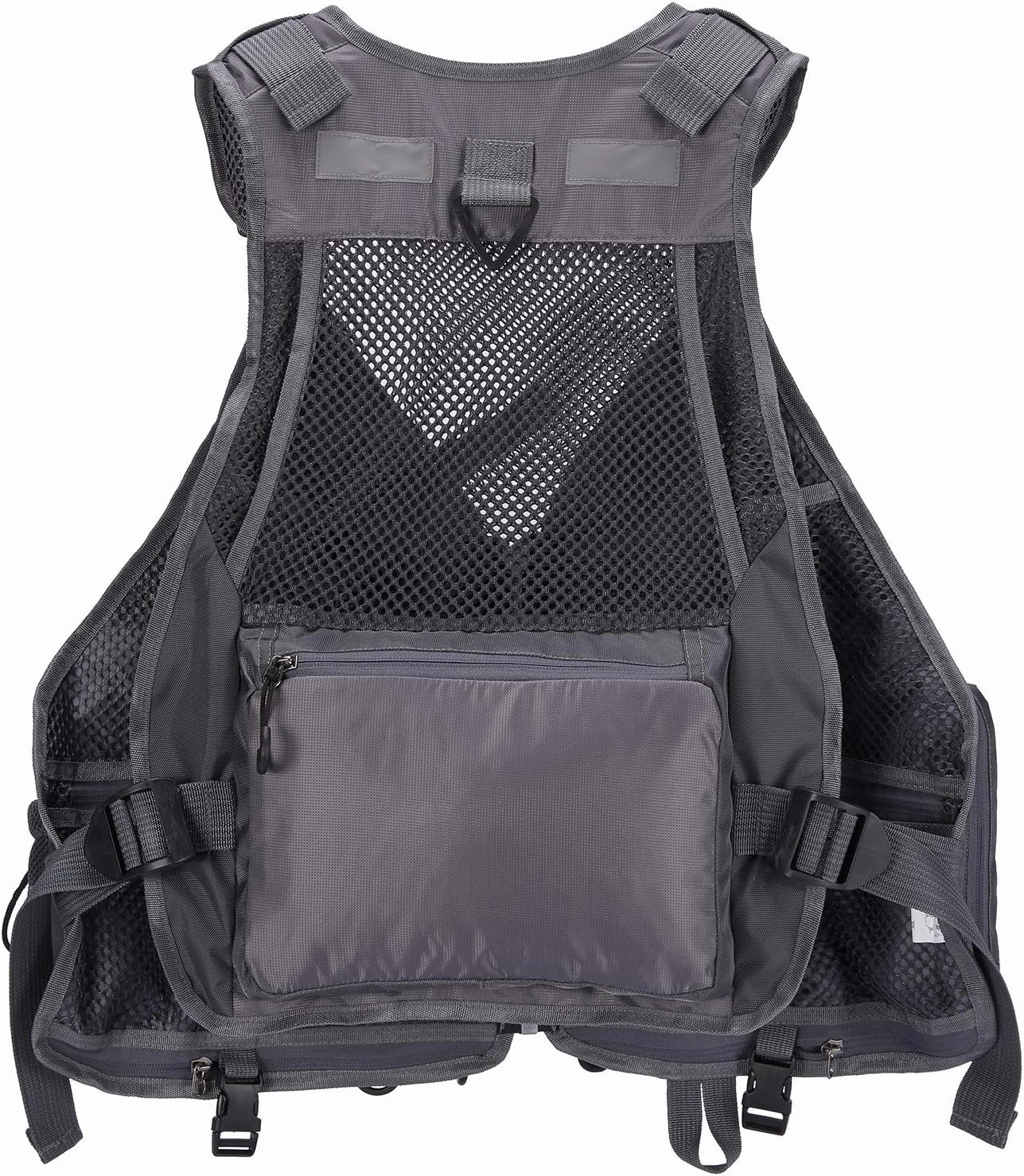 BASSDASH Fly Fishing Vest Multi Pocket Waistcoat Adjustable Size Gifts for Men Women