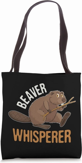 Beaver Whisperer Vintage Retro Cute Beavers Lover Gift Tote Bag