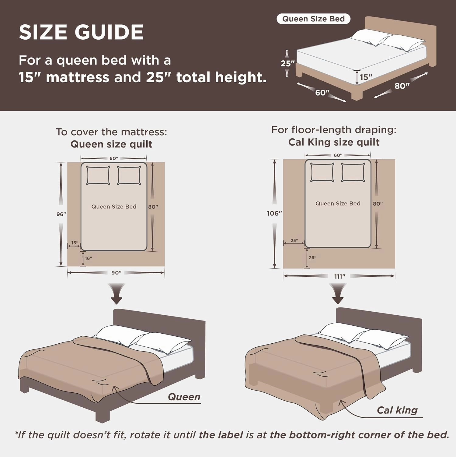 Bedsure Taupe Quilts Queen Size - Queen Quilt Bedding Set Bedspread Coverlet, Lightweight Corduroy Pattern Bedspread, 3-Piece Set with 90"x96" Coverlet & 2 Pillow Shams, All-Season Soft Microfiber