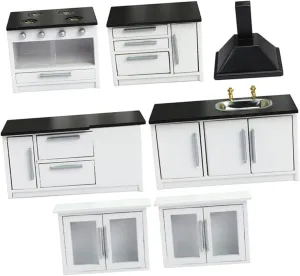 BESPORTBLE 1 Set Mini Furniture for Dollhouse Kitchenette Adornment for Mini House Decoration Design and Elegant Accessory for Realistic Scenes