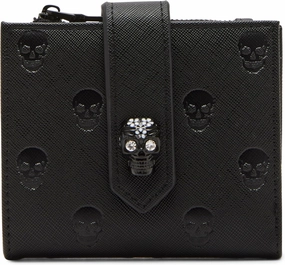 Betsey Johnson Women's Skullicious Bifold, Black, One Size