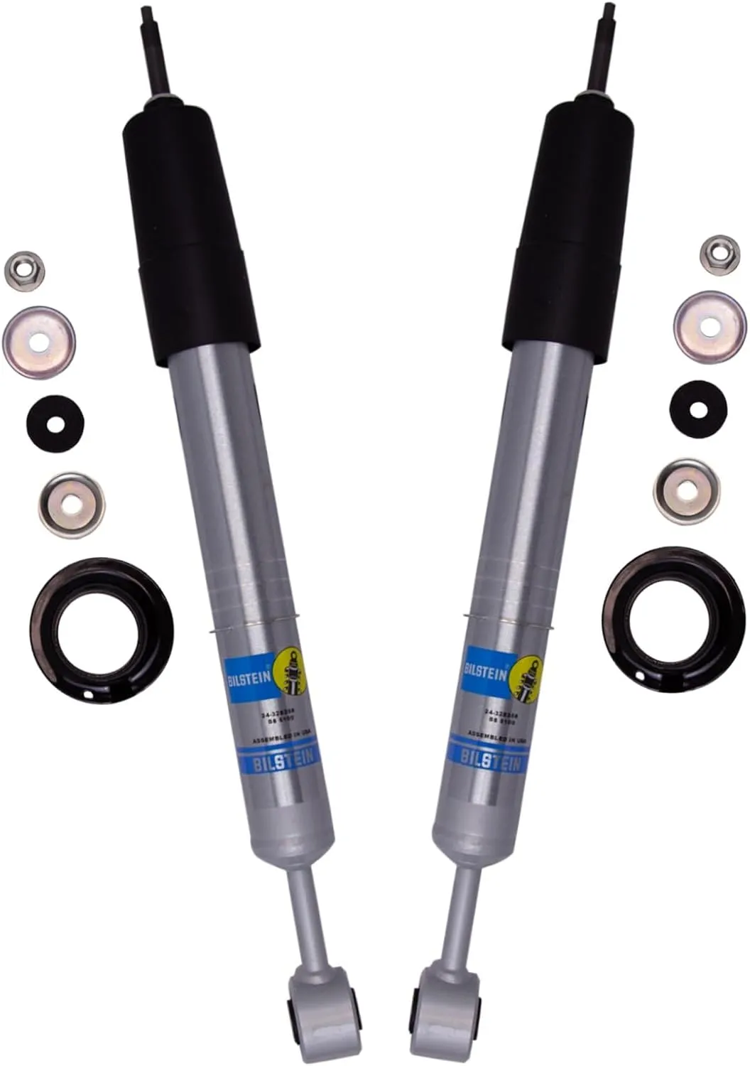 Bilstein 5100 Series Set of Front & Rear Shocks fits 2010-2024 4Runner with 0-2" Rear Lift | Provides 0-2.5" Front Lift | Includes TrendsAuto Decal | 24-328258 33-313146