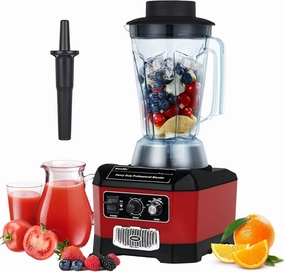 BioloMix Heavy Duty Commercial Blender, 2200W 60Oz Professional Kitchen Blender for Smoothies, Shakes, Ice and Frozen Fruit, Optional Dry Grains Container