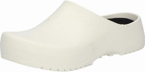 BIRKENSTOCK Super Birki Fusion Unisex Garden Clogs, White, 8 Women