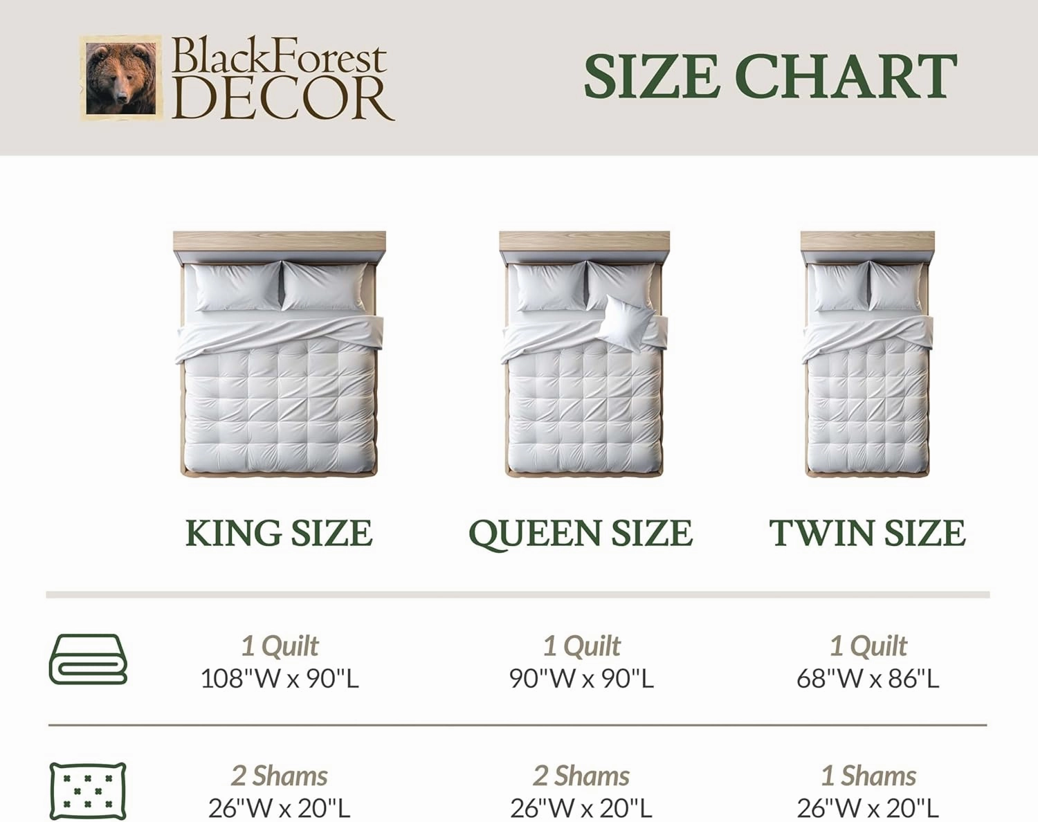 Black Forest Décor Woodland Pinecones Quilt Bed Set - King, Rustic Lodge Pinecone Quilt Bedding - 110" x 96"