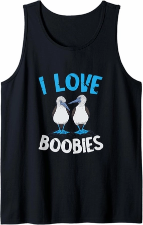 Blue Footed Booby I Love Boobies Blue Footed Booby Lover Tank Top