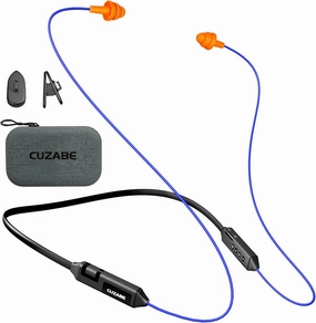 Bluetooth Earplug Headphones, 29dB Noise Reduction Earbuds for Work, Neckband Wireless Earplugs Earphones with 30 Hour Battery, IPX5 Sweatproof, OSHA Compliant for Industrial Safety