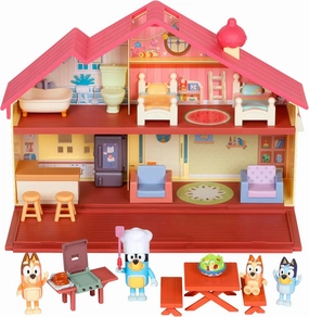 Bluey Toy House Playset, Mega Bundle Family Home & BBQ Playhouse Toys, Bluey, Bingo, Bandit, Chilli, House Playset for Toddlers 3-5, Amazon Exclusive
