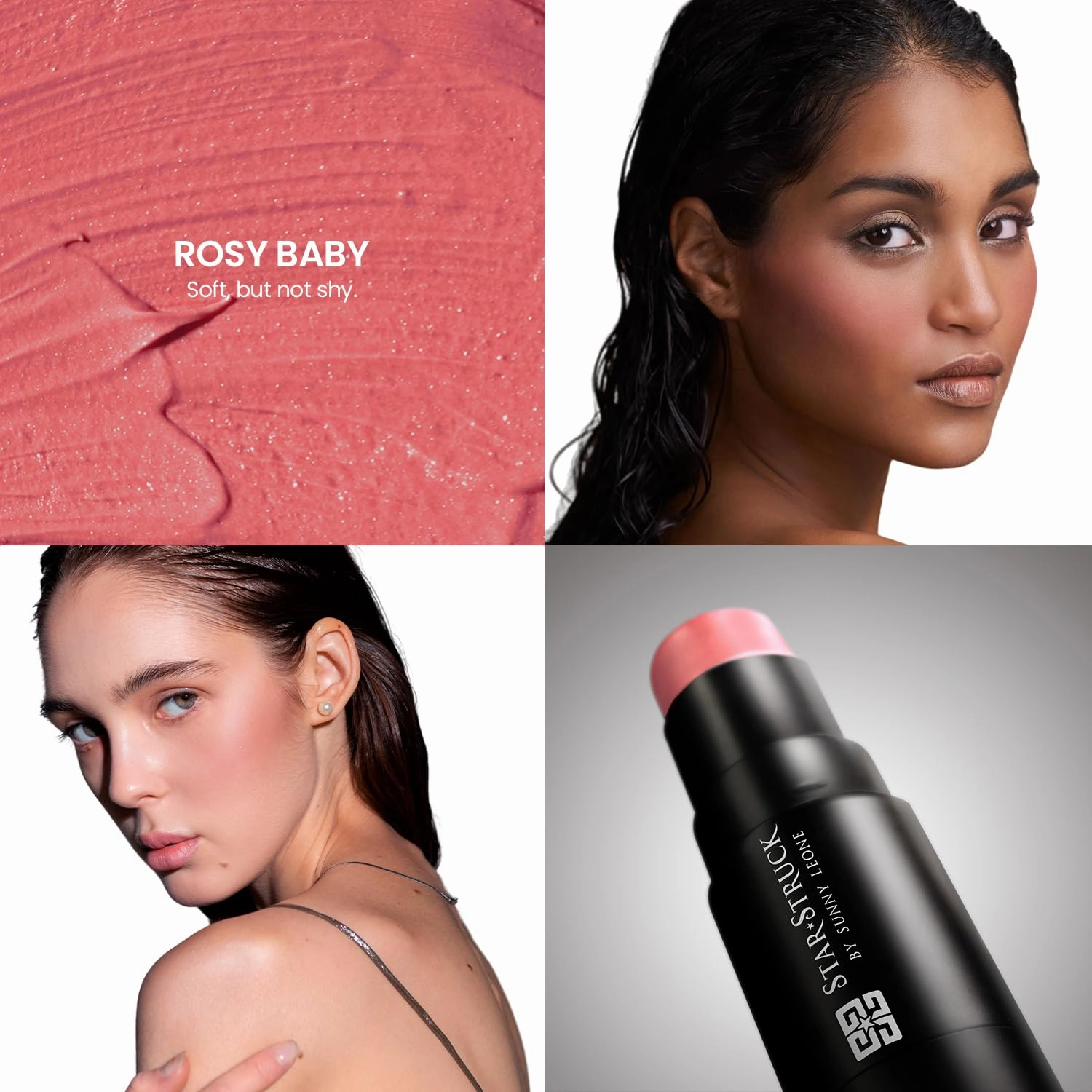 Blush Stick for Women | Blush for Cheeks, Makeup-Shape | Smooth, Blendable, Long-Lasting, Cruelty Free, Rosy Baby, 0.24 Oz