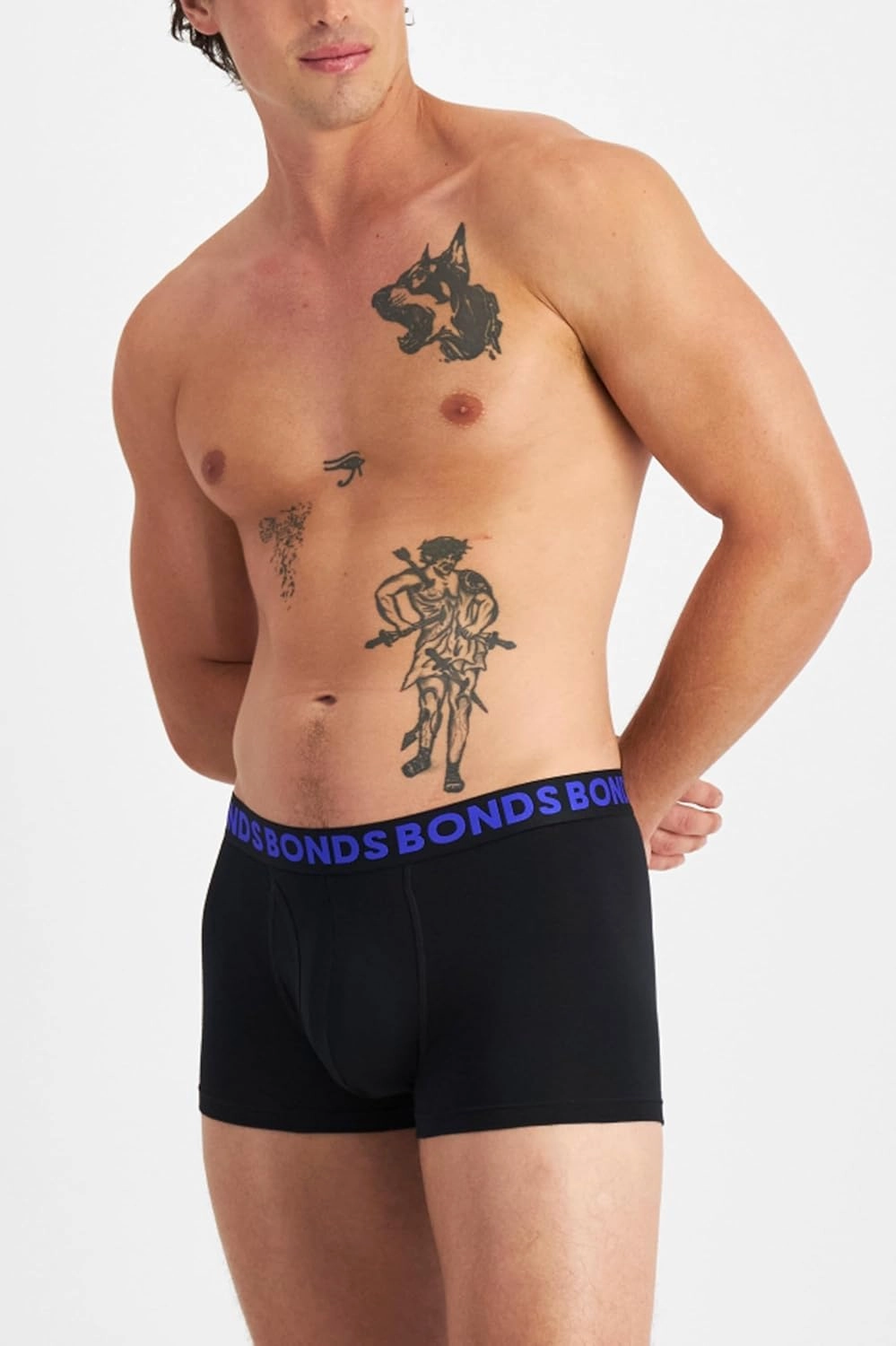 Bonds Men's Classic Everyday Trunk Underwear in Cotton Blend for Men, 3-pack