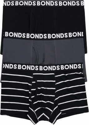 Bonds Men's Classic Everyday Trunk Underwear in Cotton Blend for Men, 3-pack