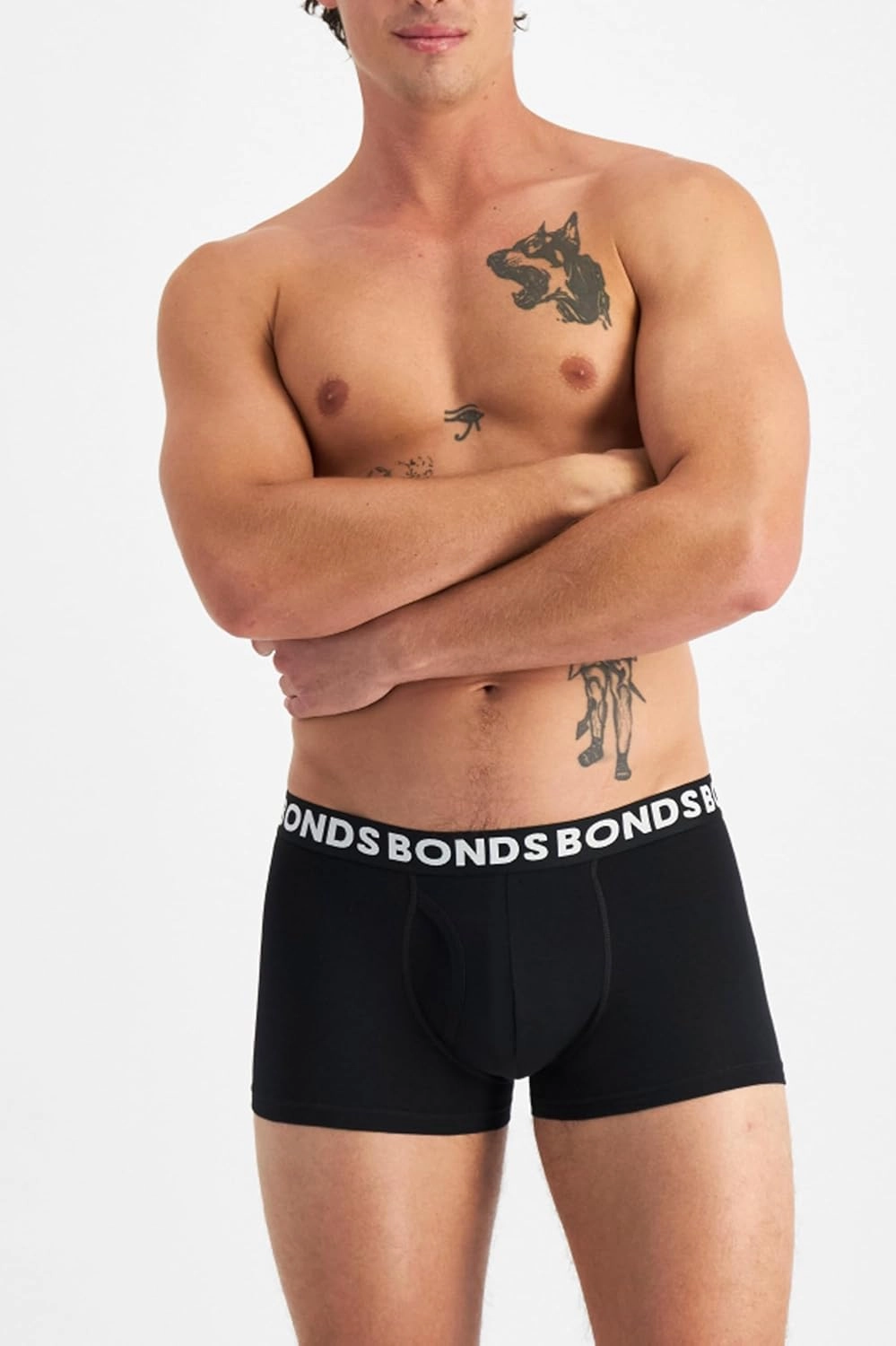 Bonds Men's Classic Everyday Trunk Underwear in Cotton Blend for Men, 3-pack