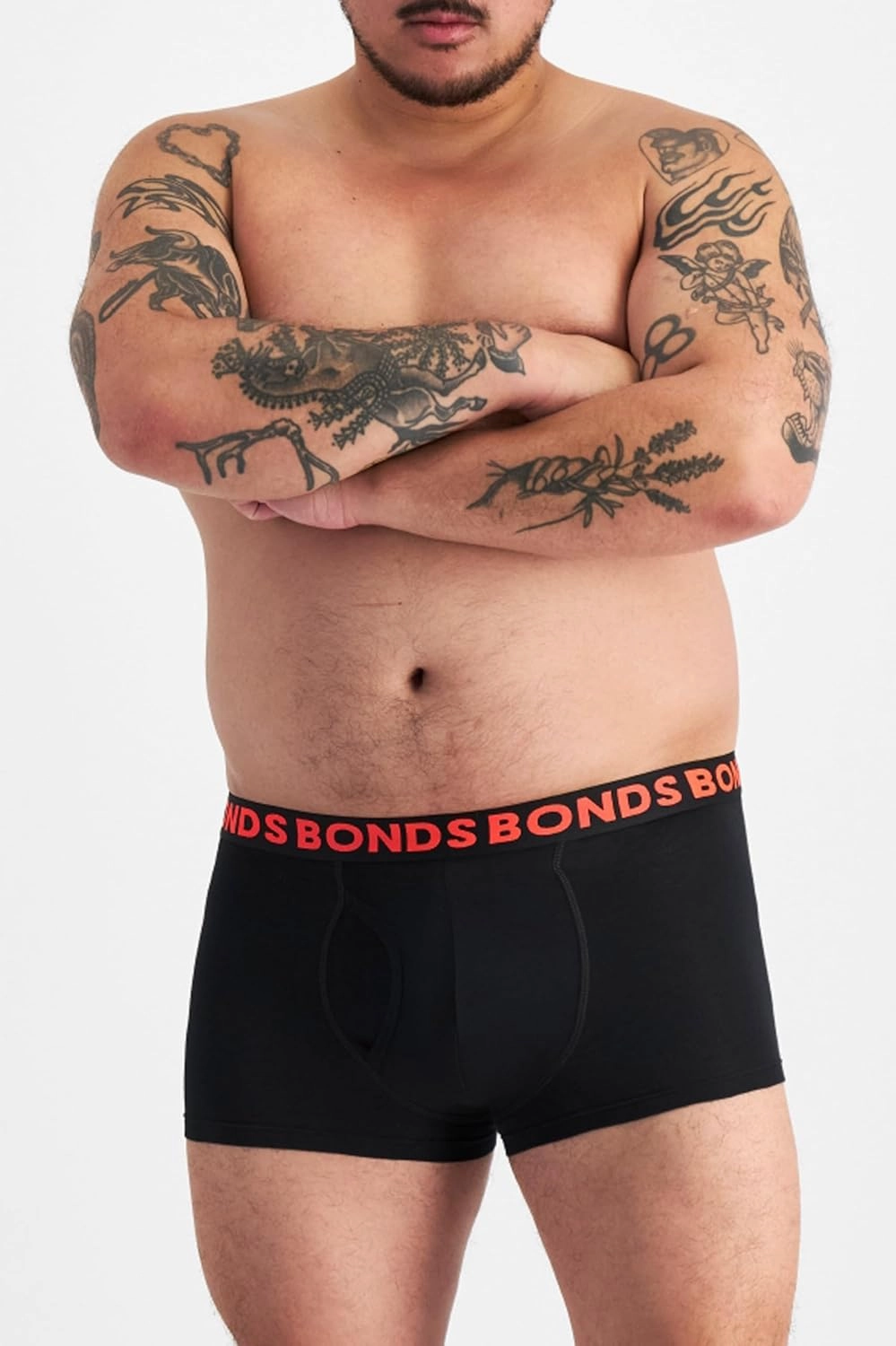 Bonds Men's Classic Everyday Trunk Underwear in Cotton Blend for Men, 3-pack
