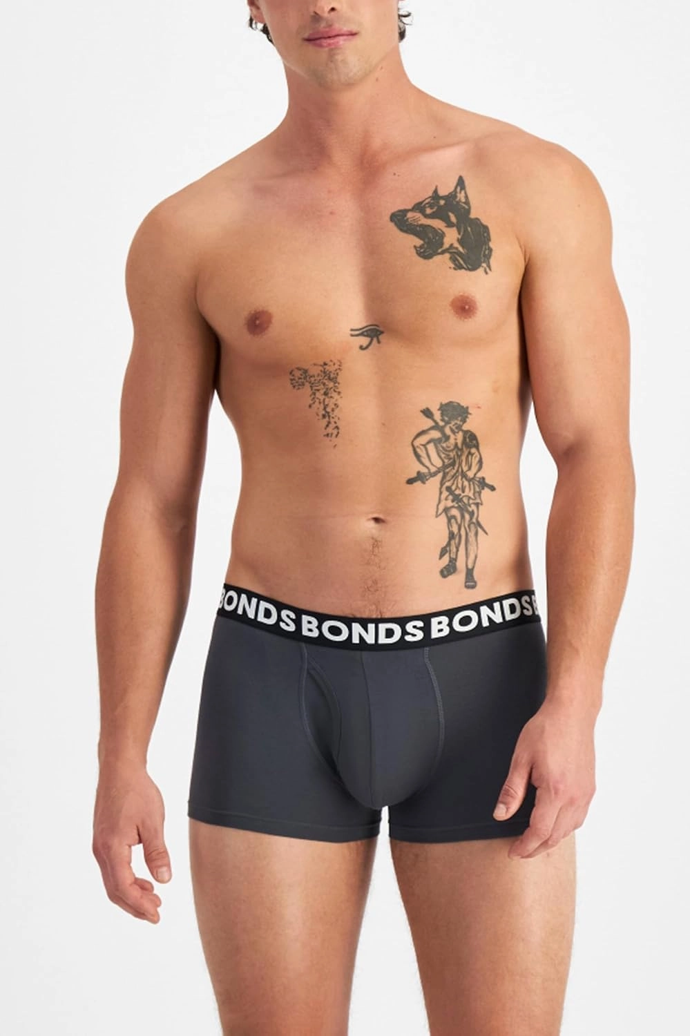 Bonds Men's Classic Everyday Trunk Underwear in Cotton Blend for Men, 3-pack