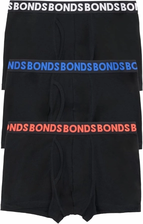 Bonds Men's Classic Everyday Trunk Underwear in Cotton Blend for Men, 3-pack