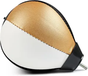 Boxing Speed Ball Featuring a Universal 8mm Screw and a Replaceable Spare Sandbag for Dynamic and Enduring Training Sessions (Black Gold), JR-0135